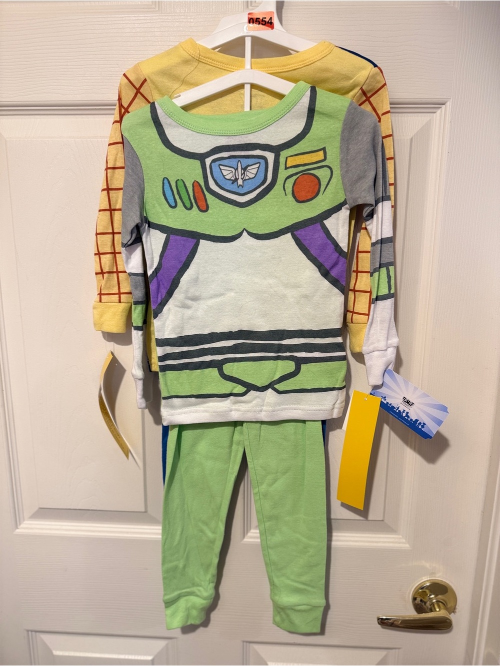Disney Pixar Toy Story Woody & Buzz Lightyear Pajama Set 4T NWT Toddler PJs - Picture 7 of 8